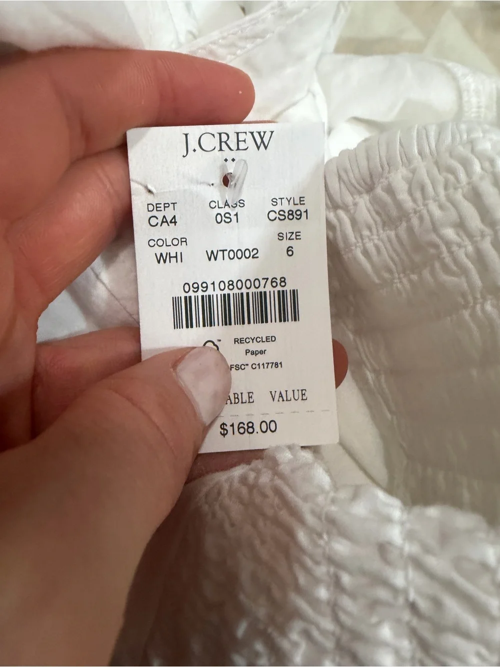 J. Crew broke zipper